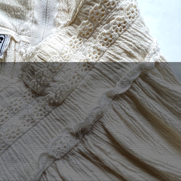 Cowboy Skirt LE Gang Montreal 70s Midi Length Cotton Ruffle Full Ruffle Vtg 11 - Picture 3 of 7